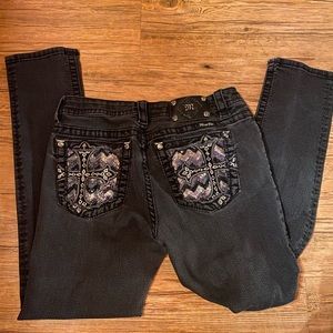 Miss Me size 31 Signature black skinny jeans